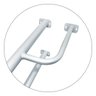 Barra Apoio Suporte Lado Esquerdo de Aço P/ Vaso Sanitário Segurança Idoso Branco - 4