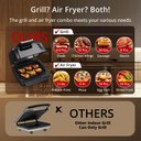 Ver imagem 5 de Takywep Grill e Air Fryer 7 em 1 Elétrico 1750w com Visor Preto