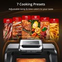 Ver imagem 2 de Takywep Grill e Air Fryer 7 em 1 Elétrico 1750w com Visor Preto