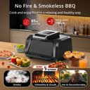 Ver imagem 6 de Takywep Grill e Air Fryer 7 em 1 Elétrico 1750w com Visor Preto