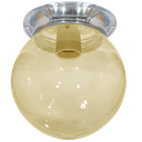 Ver imagem 1 de Plafon Colonial Chapa Natural Globo Ambar 10x20 Retrô