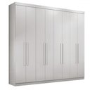 Ver imagem 2 de Guarda-roupa Casal Key West 8 Portas 4 Gavetas Branco - Pnr Móveis