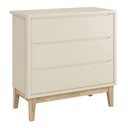 Ver imagem 2 de Cômoda Infantil Classic 3 Gavetas Areia Fosco com Pés Madeira Natural - Reller Móveis