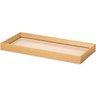 Bandeja Retangular em MDF Bege com Linho 38 X 18 X 3CM MART - 1