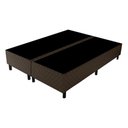 Ver imagem 4 de Cama Box Conjugado Queen com Colchão 158x67x198 Stone Plus Gazin Cr35342 Marrom Branco