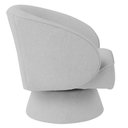 Ver imagem 4 de Poltrona Decorativa Agnes Base Fixa Bouclé Cinza Claro - Nexta Casa