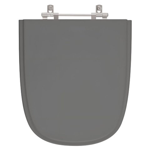 Assento para Linha Incepa Ibiza Laqueado Mdf Cinza Escuro/amber Bigua
