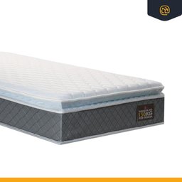 Cama Box Baú com Colchão de Espuma D45 Pillow Top Fort Comfort + Auxiliar Unique Solteiro 88cm - 7
