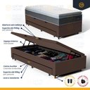 Ver imagem 3 de Cama Box Baú com Colchão de Espuma D45 Pillow Top Fort Comfort + Auxiliar Unique Solteiro 88cm