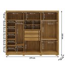 Ver imagem 2 de Guarda Roupa Casal 6 Portas 3 Gavetas Mdf 275 Cm Vlr Nature