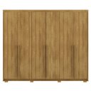 Ver imagem 1 de Guarda Roupa Casal 6 Portas 3 Gavetas Mdf 275 Cm Vlr Nature