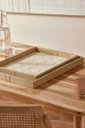 Ver imagem 4 de Kit 02 Bandejas Decorativas em Mdf com Revestimento em Pu Bege 19397 Mart