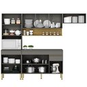 Ver imagem 6 de Cozinha Modulada 4 Pecas Balcao com Tampo Line Ktp Gris Cp Freijo