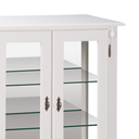 Ver imagem 3 de Cristaleira em Madeira 2 Portas e Espelho com Pés Luiz Xv - Branco Laca