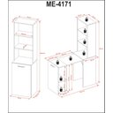 Ver imagem 5 de Armário Retrátil com Bancada Me4171 Amêndoa Tecnomobili