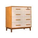 Ver imagem 2 de Cômoda para Quarto 8 Gavetas Detroit Nature/ Off White