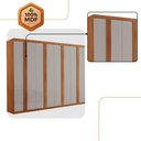 Ver imagem 5 de Guarda Roupa Casal Ortiz Mdf com 8 Portas 4 Gavetas Moderna Naturalle/off White sem Pés