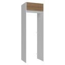 Ver imagem 1 de Porta-geladeira 73 Cm 1 Porta Basculante Branco/rustic Glamy Madesa