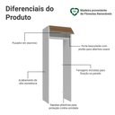 Ver imagem 3 de Porta-geladeira 73 Cm 1 Porta Basculante Branco/rustic Glamy Madesa