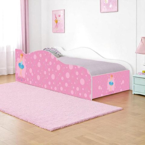 Cama Carro Solteiro Joy Bailarina Solteiro com Colchão