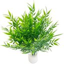 Ver imagem 1 de 5 Galhos Verde Realista 35cm Bambo da Sorte Planta Artificial