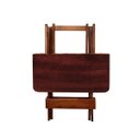 Ver imagem 3 de Mesa 70x70 Dobrável Madeira Maciça 4 Lugares Bar Restaurante