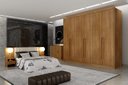 Ver imagem 1 de Guarda Roupa Casal 6 Portas 8 Gavetas - Maldivas-cumaru - Móveis Novo Horizonte