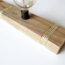 Ver imagem 6 de Luminária Lustre Pendente Rústico Retro Madeira 65cm