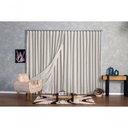 Ver imagem 3 de Cortina Microfibra com Linho 3,00x2,80 para Trilho Suíço Palha