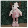 Boneco Natal Rena Rosa Natalina Perna Ajustável 90cm - 4
