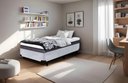 Ver imagem 1 de Cama Box Solteirão Serenelife - Suede Cinza Claro