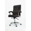 Ver imagem 4 de Cadeira de Escritório Presidente com Molas Ensacadas Cor Marrom