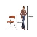 Ver imagem 5 de Conjunto para Sala de Jantar com 4 Cadeiras Betina Bege/Champagne/Terracota/Off White
