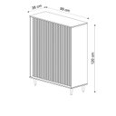 Ver imagem 3 de Balcão Gabinete Alto com 2 Portas no Acabamento em Cera Natural com Toque Acetinado / Coleção Jazz