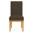 Ver imagem 4 de Kit 8 Cadeiras de Jantar Brisa Veludo Base de Madeira - Pallazio Cor:Marrom