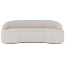 Ver imagem 3 de Sofá 3 Lugares Curvo Sala de Estar Living Lótus D02 Linho Cru 210 cm D-461 - Lyam Decor