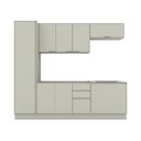 Ver imagem 3 de Cozinha Compacta 5 Peças 100% MDF com Paneleiro e Tampo para Cooktop Fineze