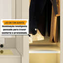 Ver mais imagens de Penteadeira Camarim com Espelho 2 Portas com Vidro Reflecta e 1 Gavetas com Divisória Star