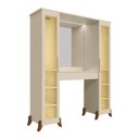 Ver imagem 2 de Penteadeira Camarim com Espelho 2 Portas com Vidro Reflecta e 1 Gavetas com Divisória Star