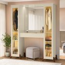 Ver imagem 1 de Penteadeira Camarim com Espelho 2 Portas com Vidro Reflecta e 1 Gavetas com Divisória Star