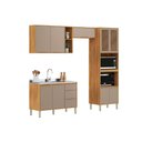 Ver imagem 2 de Cozinha Completa 4 Peças Plena CZ306 Cinamon/Nude Demóbile