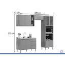 Ver imagem 3 de Cozinha Completa 4 Peças Plena CZ306 Cinamon/Nude Demóbile