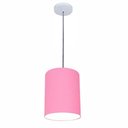 Ver imagem 4 de Lustre Luminária Pendente Vivare Free Lux Pe-4103br Cúpula em Tecido 15x20cm - Rosa-tela