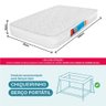 Colchão para Berço Desmontável Chiqueirinho Cercadinho D18 100x70x10cm - Bf Colchões - 2