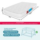 Ver imagem 2 de Colchão para Berço Desmontável Chiqueirinho Cercadinho D18 100x70x10cm - Bf Colchões