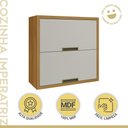 Ver imagem 3 de Armário Aéreo 2 Portas Basculantes Imperatriz Nesher Móveis Freijó-off White