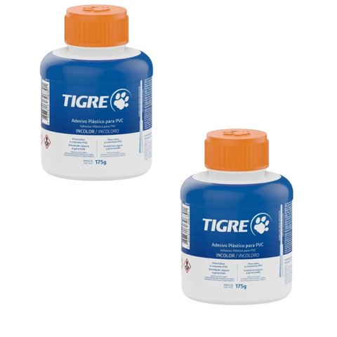 Adesivo Pvc Incolor Frasco 175g | Tigre | 2 Un