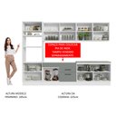 Ver imagem 6 de Armário de Cozinha Completa 310cm Branco/Cinza Agata Madesa 02