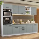 Ver imagem 1 de Armário de Cozinha Completa 310cm Branco/Cinza Agata Madesa 02