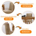 Ver imagem 6 de Mesa de Jantar Liz 120cm Mdf Canto Copo e com 4 Cadeiras Safira